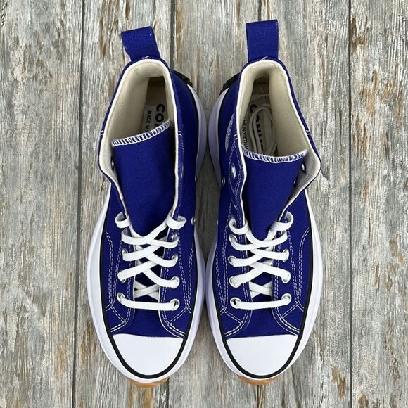 Converse Run Star Hike Canvas Platform Active Sneakers Shoes Size 9.5 - Picture 3 of 10